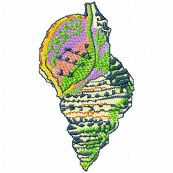 Seashell Embroidery Design 8 Seashell Embroidery Design 8